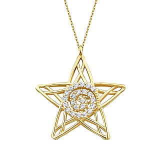 Gold Star Pendant Necklace