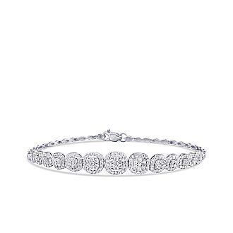 Gold Multi Stone Tennis Bracelet