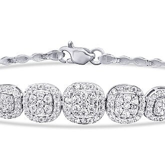 Gold Multi Stone Tennis Bracelet