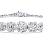Gold Multi Stone Tennis Bracelet