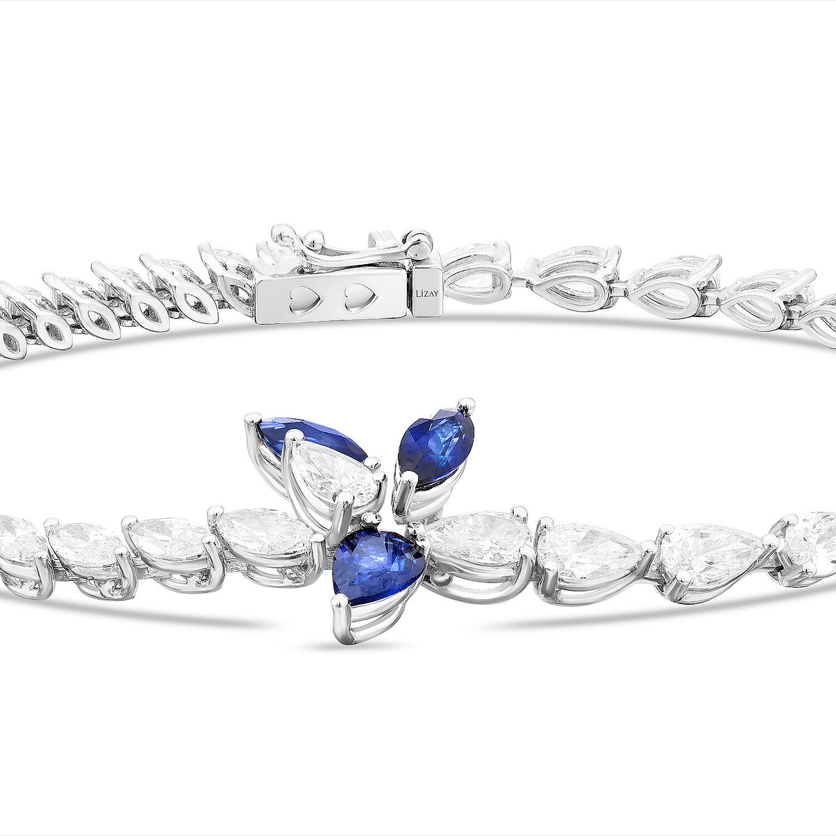 6,80 ct. Diamant-Saphir-Armband