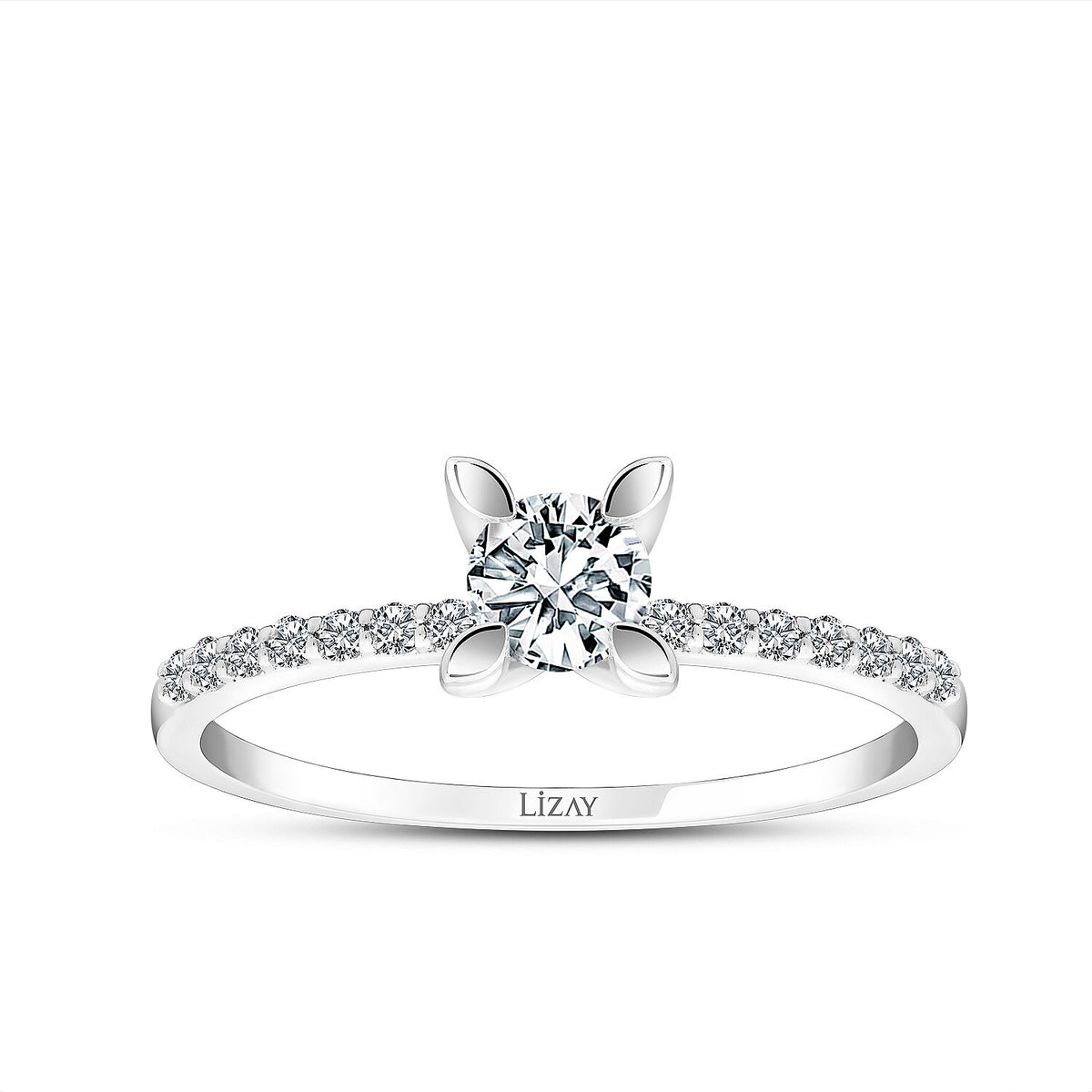 0,42 ct. Diamant-Solitär-Verlobungsring