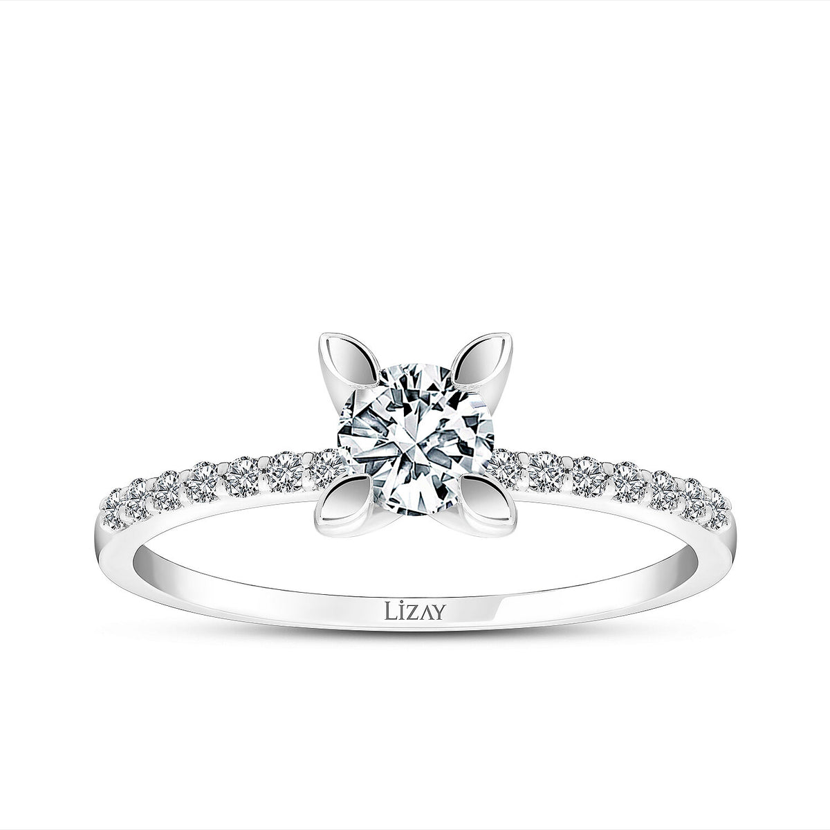 0,62 ct. Diamant-Solitär-Verlobungsring