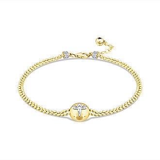 Gold Angel Charm Trendy Bracelet