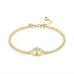 Gold Angel Charm Trendy Bracelet