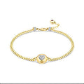 Gold Heart Charm Trendy Bracelet