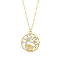 Gold Ocean Dream Shell Pendant Necklace