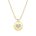 Gold Heart Charm Trendy Necklace
