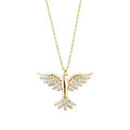 Gold Phoenix Pendant Necklace