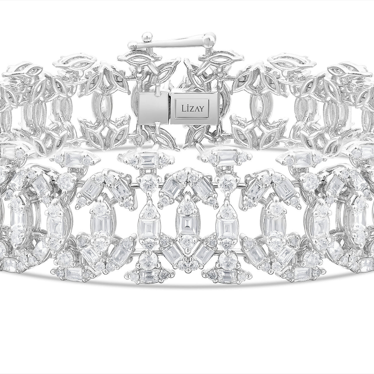8,29 ct. Diamant-Baguette-Armband