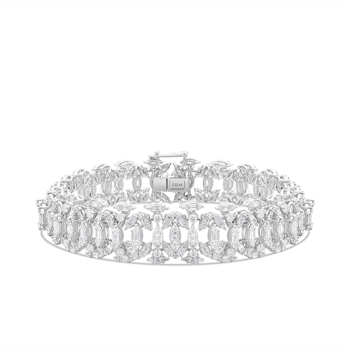 8,29 ct. Diamant-Baguette-Armband