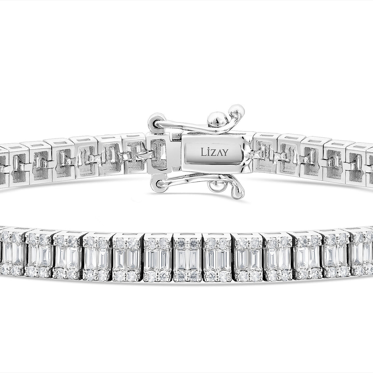 3,05 ct. Diamant-Baguette-Armband