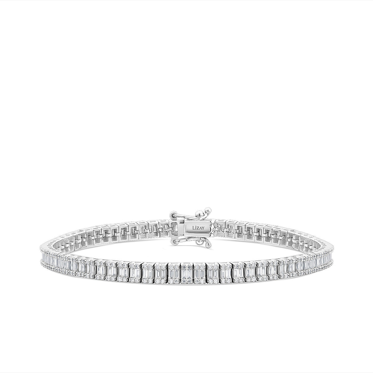 3,05 ct. Diamant-Baguette-Armband