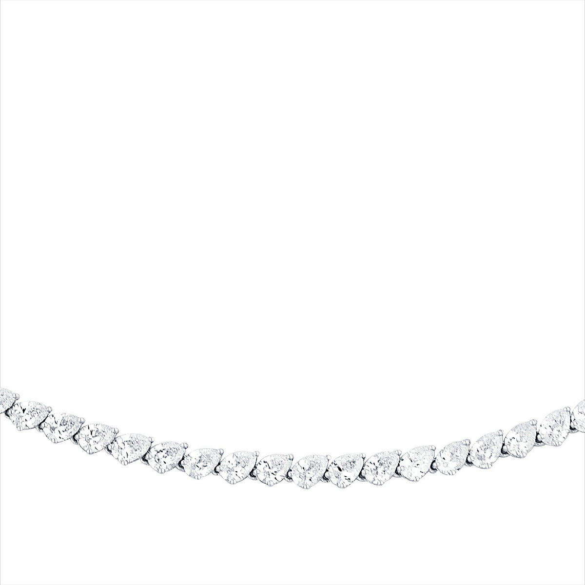 7,55 ct. Diamant-Tennis-Collier