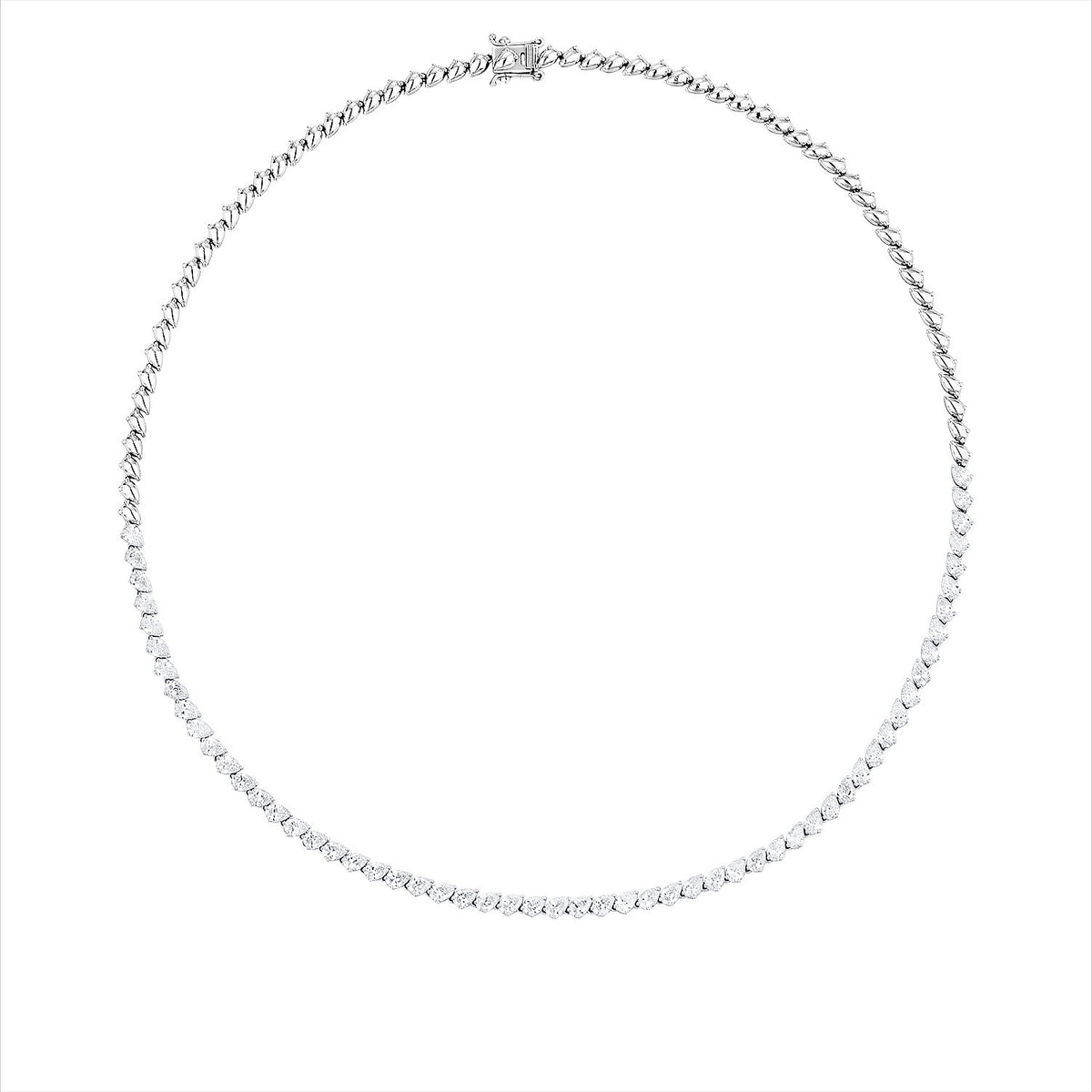 7,55 ct. Diamant-Tennis-Collier