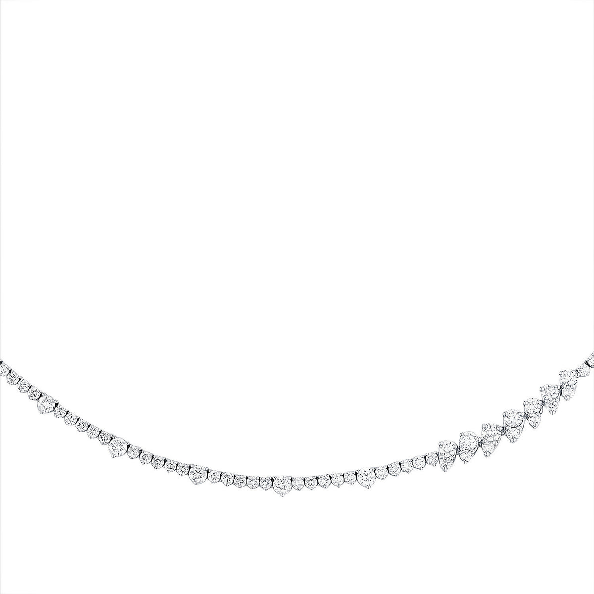 4,14 ct. Diamant-Tennis-Collier