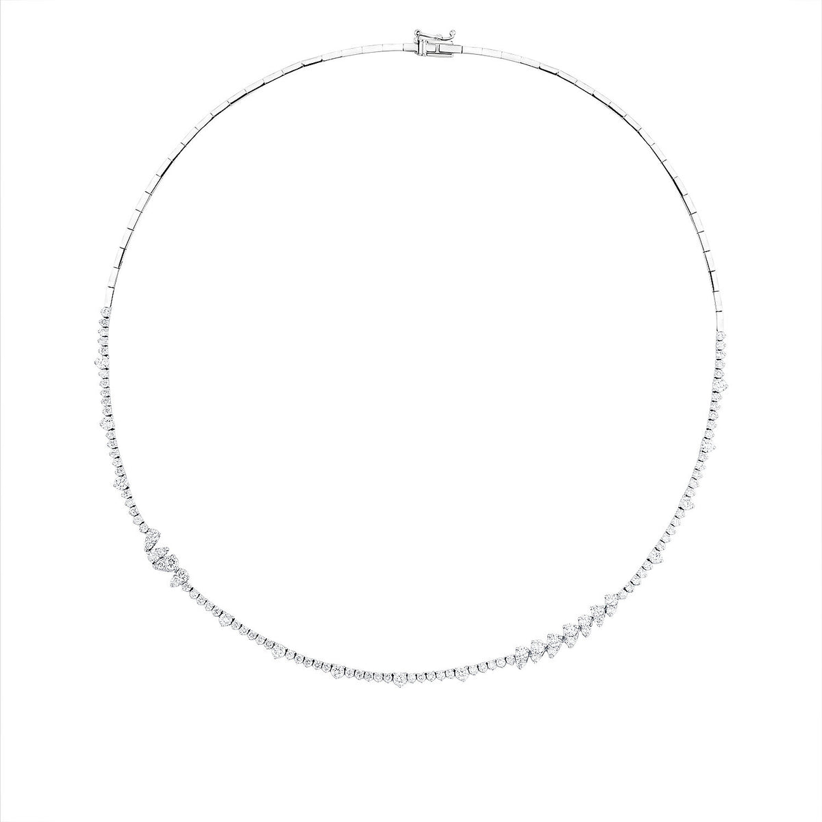 4,14 ct. Diamant-Tennis-Collier
