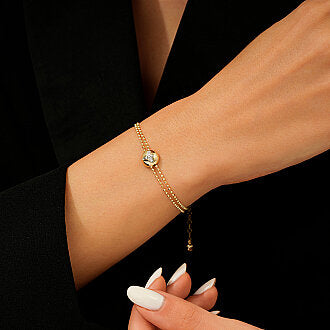 Gold Angel Charm Trendy Bracelet