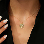 Gold Ocean Dream Shell Pendant Necklace