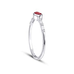 0,31 Carat Diamond Ruby Ring