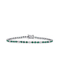 1,89 Carat Diamond Emerald Bracelet