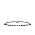 3,27 Carat Diamond Emerald Bracelet
