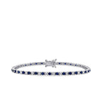 3,79 Carat Diamond Sapphire Bracelet