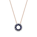 1,19 Carat Diamond Sapphire Necklace
