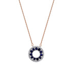 1,19 Carat Diamond Sapphire Necklace