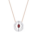0,86 Carat Diamond Ruby Necklace
