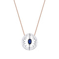 0,62 Carat Diamond Sapphire Necklace