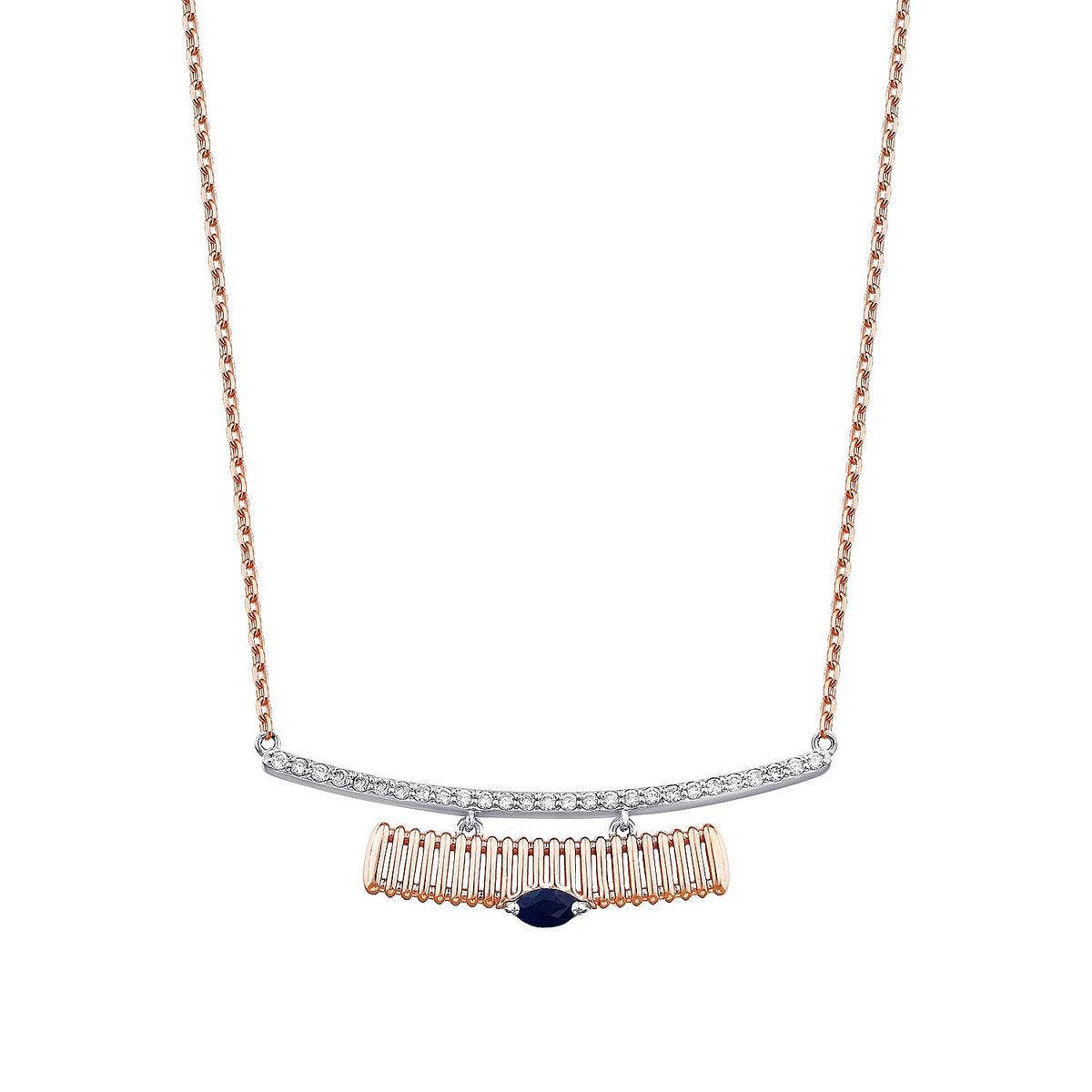 0,36 Carat Diamond Sapphire Necklace