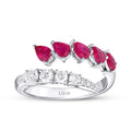 1,15 Carat Diamond Ruby Ring