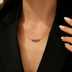 0,39 Carat Diamond Ruby Necklace