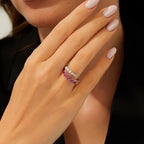 1,15 Carat Diamond Ruby Ring