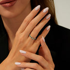 0,49 Carat Diamond Emerald Ring