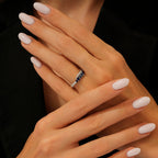 0,56 Carat Diamond Sapphire Ring