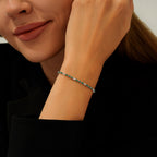 1,89 Carat Diamond Emerald Bracelet