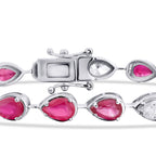 7,64 Carat Diamond Ruby Bracelet