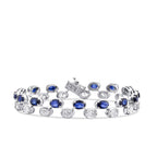 11,49 Carat Diamond Sapphire Bracelet