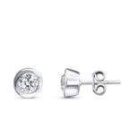 0,64 Carat Diamond Solitaire Earrings