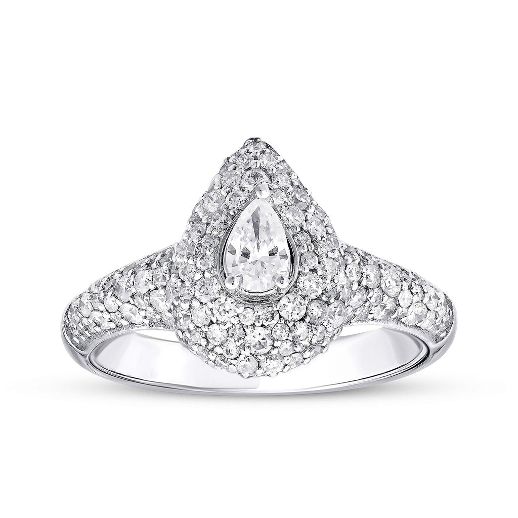 1,07 Carat Diamond Pear Ring