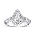 1,07 Carat Diamond Pear Ring