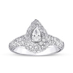 1,07 Carat Diamond Pear Ring