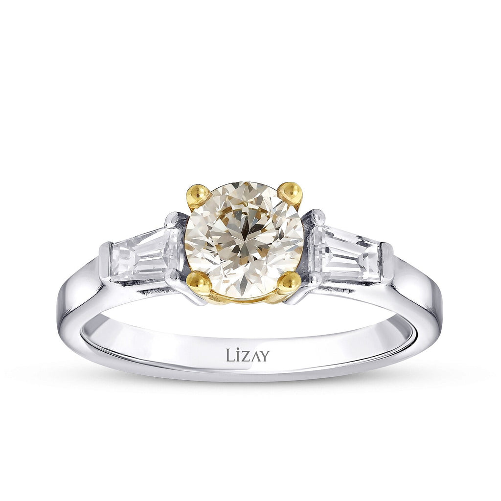 1,29 Carat Diamond Fancy Baguette Ring