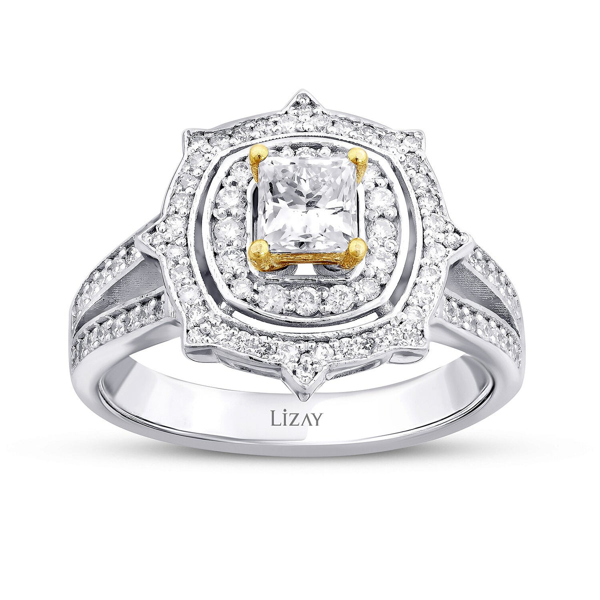 0,99 Carat Diamond Fancy Princess Ring