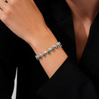 9,74 Carat Diamond Emerald Bracelet