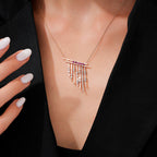 1,15 Carat Diamond Ruby Necklace