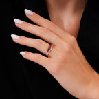 0,88 Carat Diamond Ruby Ring