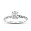 1,30 Carat Diamond Oval Solitaire Engagement Ring